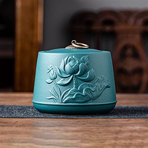 ATGQBCF Tierurne Pet Urn for Dogs Cats Ashes Keepsake Memorial Box Funeral Set Burial Urns for Cremated Remains Ash Vial Adult Funeral Urn Pet Cat and Dog Urn 05366 Gedenkstätten Für Haustiere(Blue) von ATGQBCF