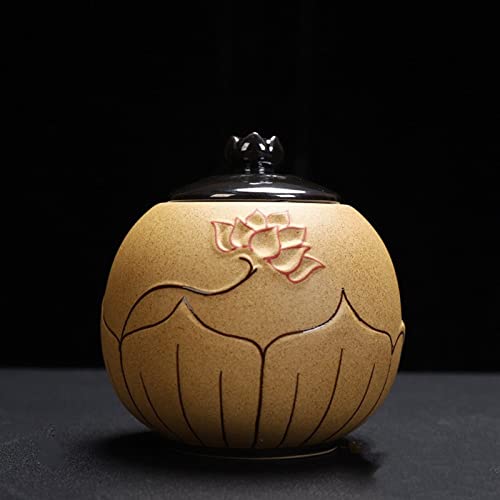 ATGQBCF Tierurne Pet Urn for Dogs Cats Ashes Keepsake Memorial Box Funeral Set Burial Urns for Cremated Remains Ash Vial Adult Funeral Urn Pet Cat and Dog Urn 0638 Gedenkstätten Für Haustiere(Yellow) von ATGQBCF