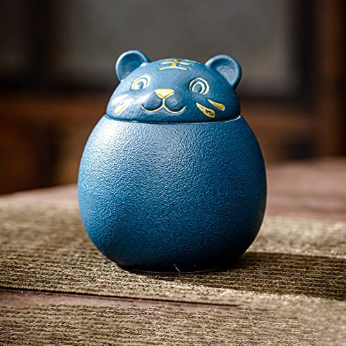 ATGQBCF Tierurne Pet Urn for Dogs Cats Ashes Keepsake Memorial Box Funeral Set Burial Urns for Cremated Remains Ash Vial Adult Funeral Urn Pet Cat and Dog Urn 15123 Gedenkstätten Für Haustiere(Blue) von ATGQBCF