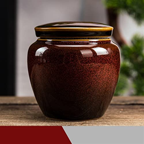 ATGQBCF Tierurne Pet Urn for Dogs Cats Ashes Keepsake Memorial Box Funeral Set Burial Urns for Cremated Remains Ash Vial Adult Funeral Urn Pet Cat and Dog Urn 15402 Gedenkstätten Für Haustiere(Red) von ATGQBCF