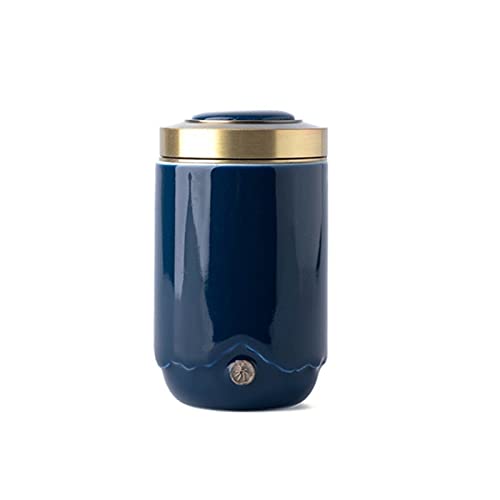 ATGQBCF Tierurne Pet Urn for Dogs Cats Ashes Keepsake Memorial Box Funeral Set Burial Urns for Cremated Remains Ash Vial Adult Funeral Urn Pet Cat and Dog Urn 17865 Gedenkstätten Für Haustiere(Blue) von ATGQBCF