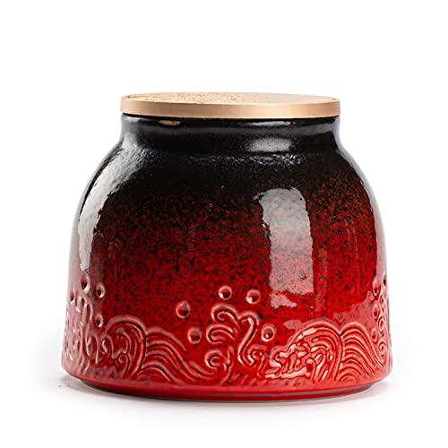 ATGQBCF Tierurne Pet Urn for Dogs Cats Ashes Keepsake Memorial Box Funeral Set Burial Urns for Cremated Remains Ash Vial Adult Funeral Urn Pet Cat and Dog Urn 34301 Gedenkstätten Für Haustiere(Red) von ATGQBCF
