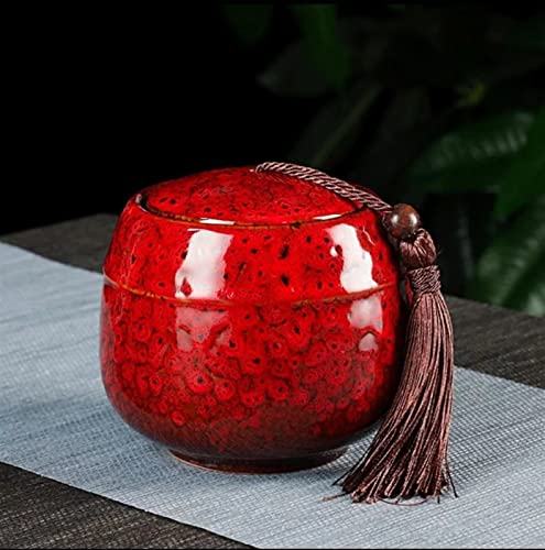 ATGQBCF Tierurne Pet Urn for Dogs Cats Ashes Keepsake Memorial Box Funeral Set Burial Urns for Cremated Remains Ash Vial Adult Funeral Urn Pet Cat and Dog Urn 38050 Gedenkstätten Für Haustiere(Red) von ATGQBCF
