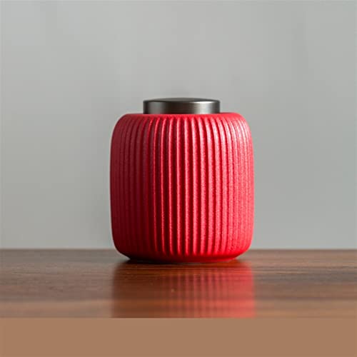 ATGQBCF Tierurne Pet Urn for Dogs Cats Ashes Keepsake Memorial Box Funeral Set Burial Urns for Cremated Remains Ash Vial Adult Funeral Urn Pet Cat and Dog Urn 42292 Gedenkstätten Für Haustiere(Red) von ATGQBCF