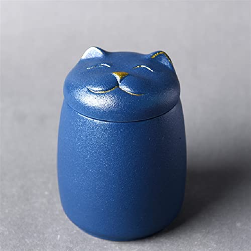 ATGQBCF Tierurne Pet Urn for Dogs Cats Ashes Keepsake Memorial Box Funeral Set Burial Urns for Cremated Remains Ash Vial Adult Funeral Urn Pet Cat and Dog Urn 49767 Gedenkstätten Für Haustiere(Blue) von ATGQBCF