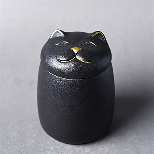 ATGQBCF Tierurne Pet Urn for Dogs Cats Ashes Keepsake Memorial Box Funeral Set Burial Urns for Cremated Remains Ash Vial Adult Funeral Urn Pet Cat and Dog Urn 49767 Gedenkstätten Für Haustiere(Black) von ATGQBCF