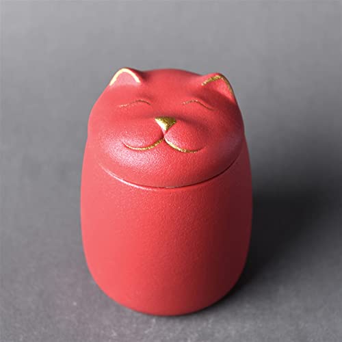 ATGQBCF Tierurne Pet Urn for Dogs Cats Ashes Keepsake Memorial Box Funeral Set Burial Urns for Cremated Remains Ash Vial Adult Funeral Urn Pet Cat and Dog Urn 49767 Gedenkstätten Für Haustiere(Red) von ATGQBCF