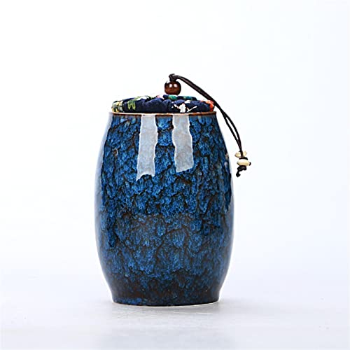 ATGQBCF Tierurne Pet Urn for Dogs Cats Ashes Keepsake Memorial Box Funeral Set Burial Urns for Cremated Remains Ash Vial Adult Funeral Urn Pet Cat and Dog Urn 63081 Gedenkstätten Für Haustiere(Blue) von ATGQBCF