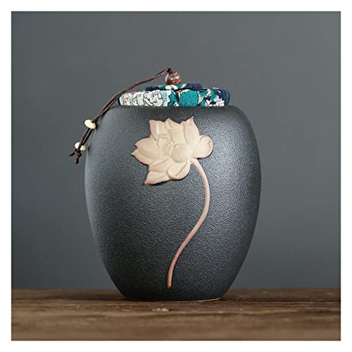 ATGQBCF Tierurne Pet Urn for Dogs Cats Ashes Keepsake Memorial Box Funeral Set Burial Urns for Cremated Remains Ash Vial Adult Funeral Urn Pet Cat and Dog Urn 70608 Gedenkstätten Für Haustiere(Black) von ATGQBCF
