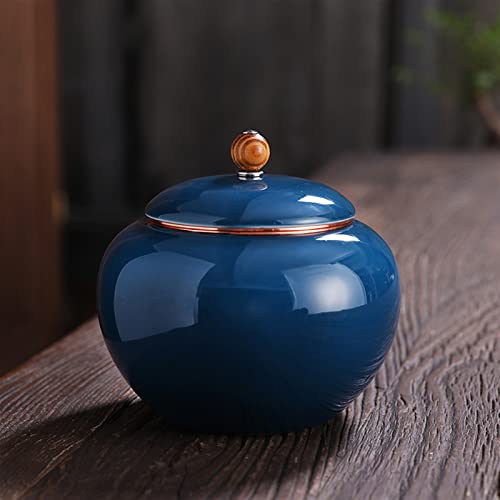 ATGQBCF Tierurne Pet Urn for Dogs Cats Ashes Keepsake Memorial Box Funeral Set Burial Urns for Cremated Remains Ash Vial Adult Funeral Urn Pet Cat and Dog Urn 71098 Gedenkstätten Für Haustiere(Blue) von ATGQBCF