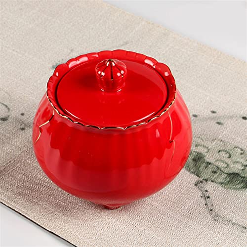 ATGQBCF Tierurne Pet Urn for Dogs Cats Ashes Keepsake Memorial Box Funeral Set Burial Urns for Cremated Remains Ash Vial Adult Funeral Urn Pet Cat and Dog Urn 85150 Gedenkstätten Für Haustiere(Red) von ATGQBCF