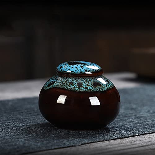 ATGQBCF Tierurne Pet Urn for Dogs Cats Ashes Keepsake Memorial Box Funeral Set Burial Urns for Cremated Remains Ash Vial Adult Funeral Urn Pet Cat and Dog Urn 93058 Gedenkstätten Für Haustiere(Blue) von ATGQBCF