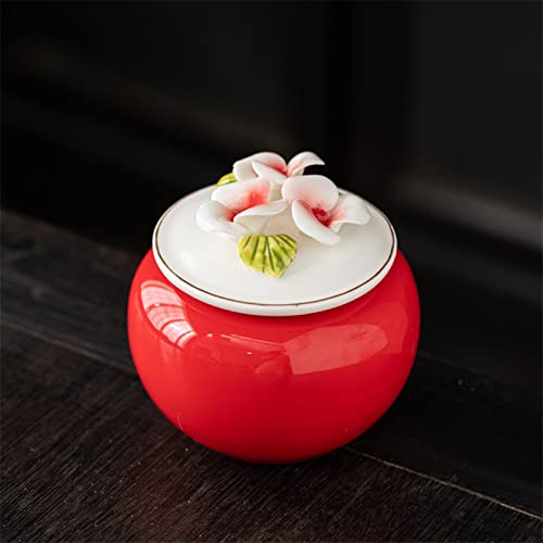 ATGQBCF Tierurne Pet Urn for Dogs Cats Ashes Keepsake Memorial Box Funeral Set Burial Urns for Cremated Remains Ash Vial Adult Funeral Urn Pet Cat and Dog Urn 95651 Gedenkstätten Für Haustiere(Red) von ATGQBCF