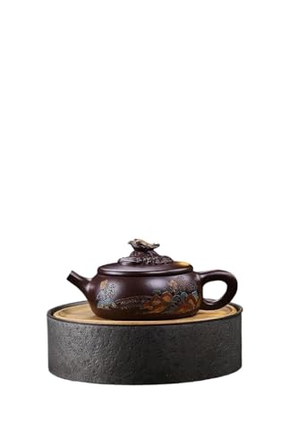 Kung-Fu-Teeservice, Hundert Augen, Lila Auberginenschlamm, Chang'e Flying To The Moon, Handgefertigte Lila Ton-Teekanne Teetassen-Set Teeservice Mit Teekanne von ATGQBCF