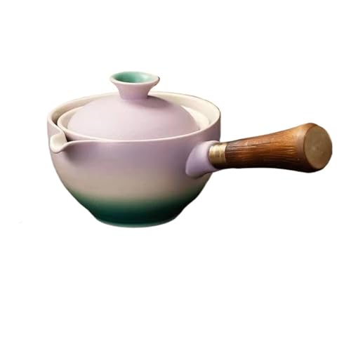 Tee Tablett Tragbare Reise Tee-Set Keramik Rotierenden Seite Griff Topf Faul Tee Brauen Set Hause Ein Topf Vier Tassen Teetassen-Set Teeservice Mit Teekanne(Type-B) von ATGQBCF