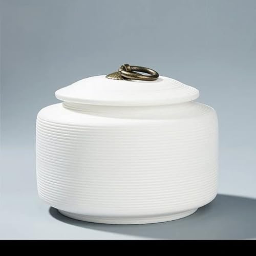 Tierurne Pet Urn For Dogs Cats Ashes Keepsake Memorial Box Funeral Set Burial Urns For Cremated Remains Ash Vial Adult Funeral Urn Pet Cat And Dog Urn 0665 Gedenkstätten Für Haustiere(White,L) von ATGQBCF
