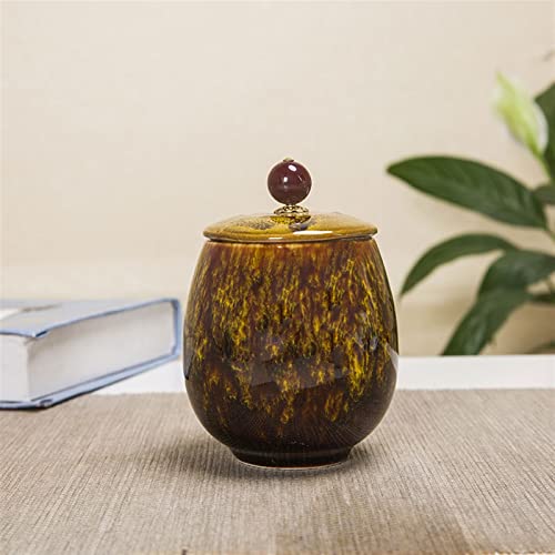 Tierurne Pet Urn For Dogs Cats Ashes Keepsake Memorial Box Funeral Set Burial Urns For Cremated Remains Ash Vial Adult Funeral Urn Pet Cat And Dog Urn 66356 Gedenkstätten Für Haustiere(Yellow) von ATGQBCF