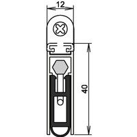 [NEUWERTIG] B-Ware Athmer Türdichtung Dichtleiste Kältefeind Allround 1 689 1083mm Aluminium Silber von ATHMER