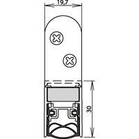 Athmer - Türdichtung Schall-Ex® Ultra ws 1-290 2-s.L.708mm Alu.silberf.HLT von ATHMER