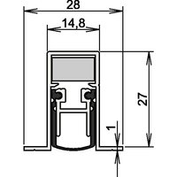 Athmer - Türdichtung Schall-Ex® duo L-15/28 os 1-404 2-s.L. von ATHMER