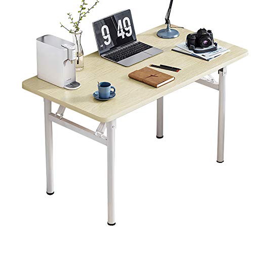 ATHUAH Moderner Desktop-Computertisch, zusammenklappbarer Schreibtisch, Heimbüro, Arbeitszimmer, Laptop-Tisch, Mehrzwecktisch für PC, Notebook, A, 100 x 60 x 75 cm von ATHUAH