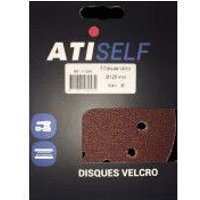 DSV Klettscheibe Durchmesser 125mm, Korngröße 80, 8 Löcher, 5 Stück von ATI