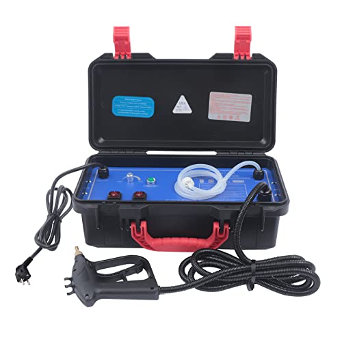 3000W Dampfreiniger 2-3,5 bar Hochdruckreiniger Handdampfreiniger Steam Cleaner,mit Verlängerungsstab,Toolbox Snap Locks,2 Kleine Borstenbürsten,2 Stahlbürsten,für Küche Bad Auto von ATIVLB