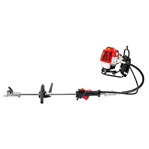 Gas Hedge Trimmer Benzin Freischneider 4-in-1 Multitool 52 cc Professionelle Trageschlaufe und inklusive Verlängerung Kombigerät Heckenschere Kombi-System Freischneider 2-Takt von ATIVLB
