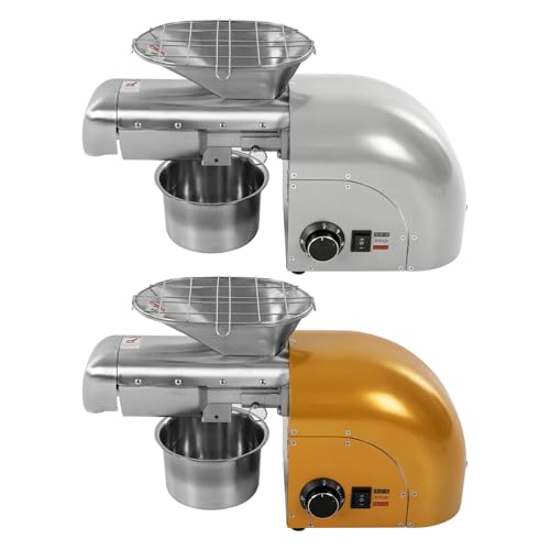 Ölpressmaschine Elektrische Ölmühle Ölgewinnungsmaschine Automatische ölpresse,Vergrößerte Fütteröffnung,mit Filter,Ölbecher,Reinigungsbürste,Für Zuhause Kommerziell,5–8 kg/h von ATIVLB