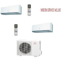 Atlantic Fujitsu - Paket Klimaanlage bi split atlantic inverter aoyg 14 LAC2 für 2 Räume von max. 20 m2 inklusive inbetriebnahme von ATLANTIC FUJITSU