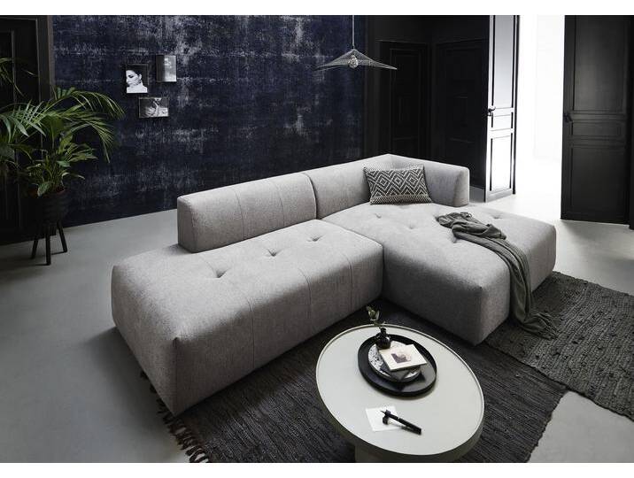 3-Sitzer Leonardo , grau, B:269cm H:70cm T:153cm, ATLANTIC HOME COLLECTION, Sofas, Ottomane mit XXL-Liegefläche von ATLANTIC-home-collection