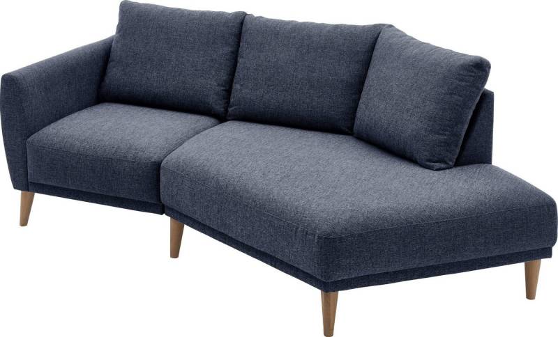 ATLANTIC home collection 2,5-Sitzer Elvis, Polsterecke mit offenem Ende im skandinavischen Stil, Massivholzfüße von ATLANTIC home collection