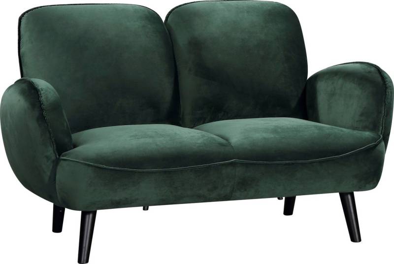 ATLANTIC home collection 2-Sitzer Ben, mit Wellenunterfederung, Massivholzfüße, frei im Raum stellbar von ATLANTIC home collection