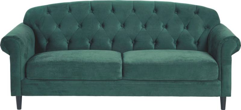 ATLANTIC home collection 2-Sitzer Carla, in Samtverloursbezug, mit Stauraum unter der Sitzfläche von ATLANTIC home collection