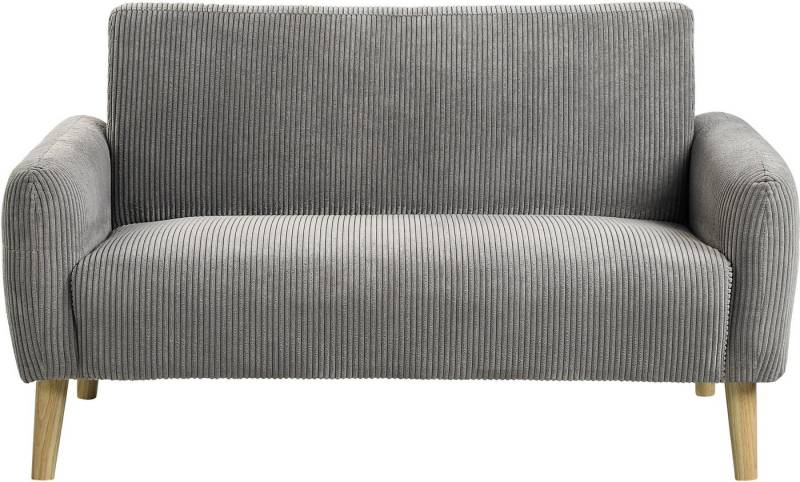 ATLANTIC home collection 2-Sitzer Moby, mit Federkern, kleiner Tasche und in modernem Cordbezug von ATLANTIC home collection