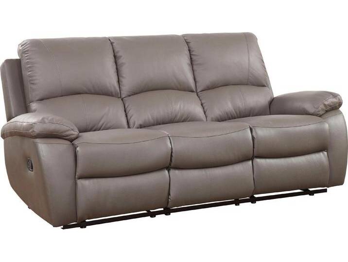 ATLANTIC home collection 3-Sitzer Lion, mit Relaxfunktion und Federkern, mit Lederbezug, grau ATLANTIC home collection 3-Sitzer Lion, mit Relaxfunktion und Federkern, mit Lederbezug, grau von ATLANTIC-home-collection