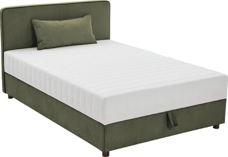 ATLANTIC home collection Bett Corinna, Boxbett inkl. Stauraum, Cord, erhältlich in unterschiedlichen Breiten von ATLANTIC home collection