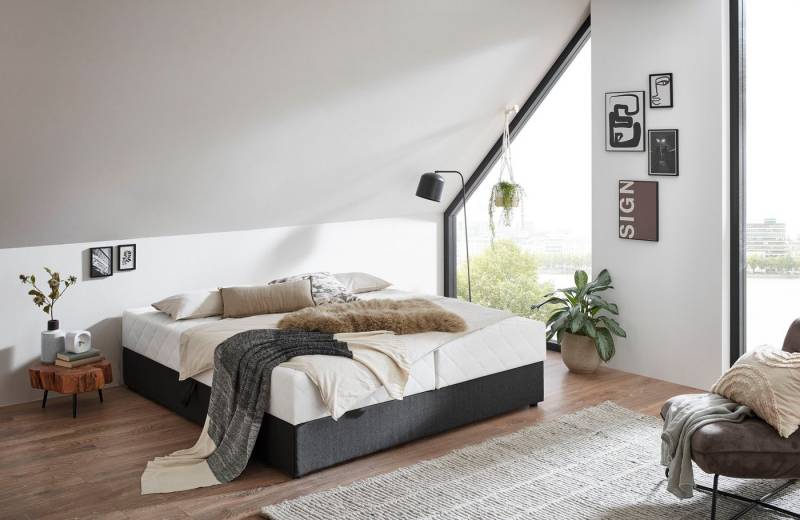 ATLANTIC home collection Boxbett BELINA, mit Taschenfederkernmatratze und geräumigem Bettkasten von ATLANTIC home collection