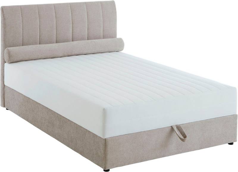 ATLANTIC home collection Boxbett ALISIA, mit Taschenfederkern, Bettkasten und Kissenrolle im Originalbezug von ATLANTIC home collection