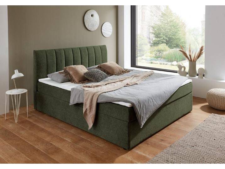 ATLANTIC home collection Boxbett Alva, wahlweise mit Matratze und Topper, grün, mit Bonnell-Federkernmatratze und Komfortschaum-Topper ATLANTIC home collection Boxbett Alva, wahlweise mit Matratze und Topper, grün, mit Bonnell-Federkernmatratze und Komfortschaum-Topper von ATLANTIC-home-collection