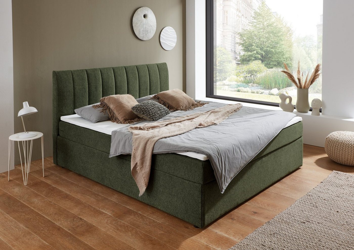 ATLANTIC home collection Boxbett Alva, wahlweise mit Matratze und Topper von ATLANTIC home collection