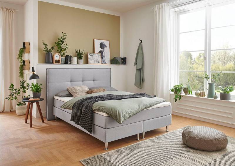 ATLANTIC home collection Boxbett Barnett, mit Taschenfederkern-Matratze und Topper von ATLANTIC home collection