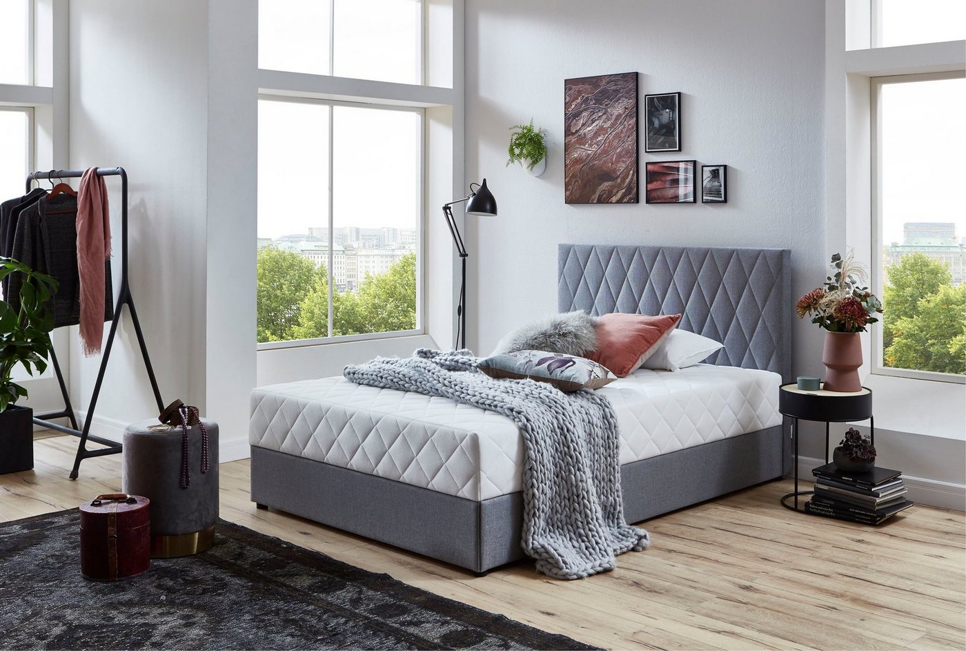 ATLANTIC home collection Boxbett Benita, mit Taschen-Federkernmatratze und Bettkasten von ATLANTIC home collection