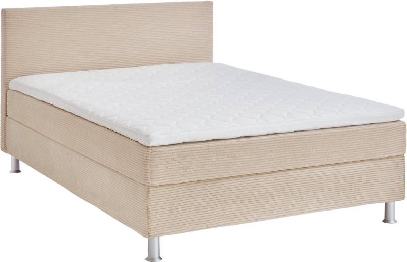ATLANTIC home collection Boxbett Edison, inkl. Bonnellfederkern-Matratze und Topper von ATLANTIC home collection