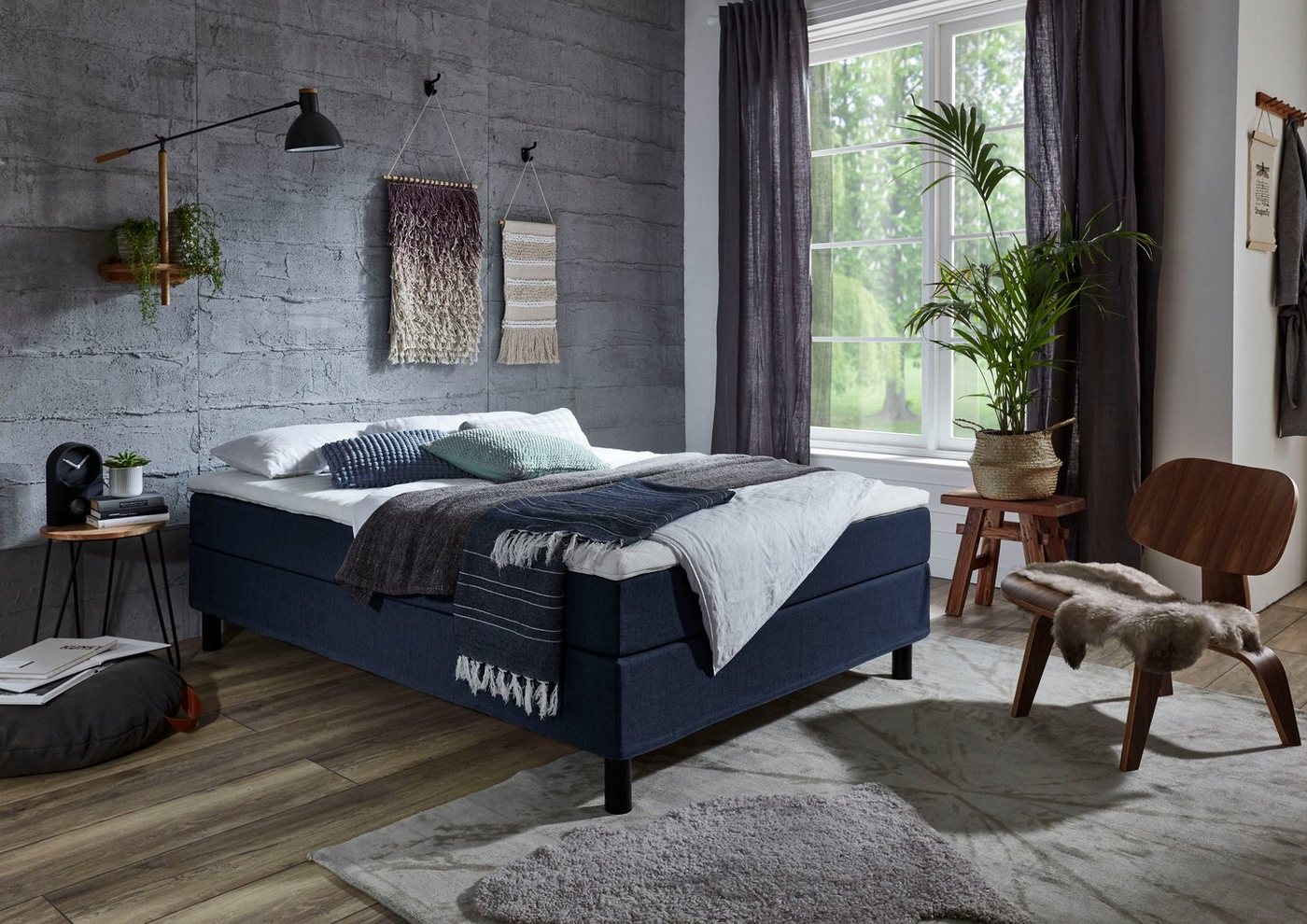 ATLANTIC home collection Boxbett Happy, ohne Kopfteil, mit Topper, wahlweise mit oder ohne Bettwaren von ATLANTIC home collection