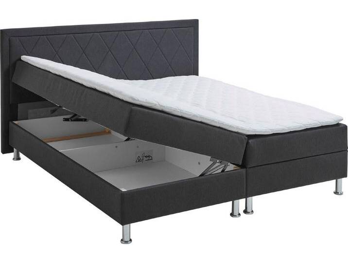 ATLANTIC home collection Boxbett Helen, Tonnentaschenfederkern-Matratze und Topper, grau, Mit Bettkasten, anthrazit ATLANTIC home collection Boxbett Helen, Tonnentaschenfederkern-Matratze und Topper, grau, Mit Bettkasten, anthrazit von ATLANTIC-home-collection