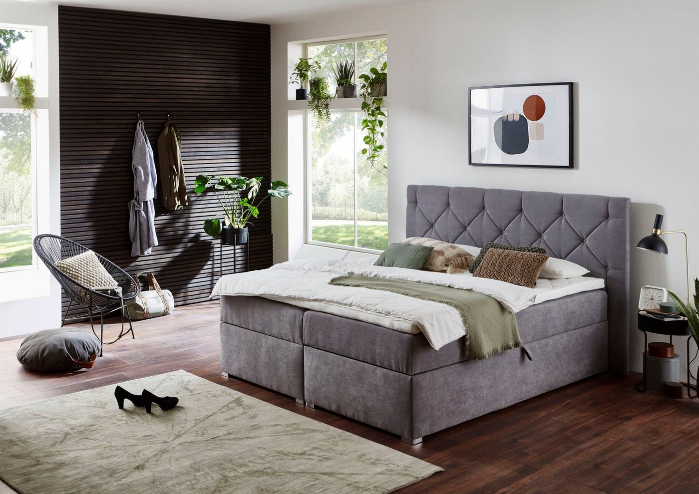 ATLANTIC home collection Boxbett Meike, mit XXL-Bettkasten und Topper von ATLANTIC home collection