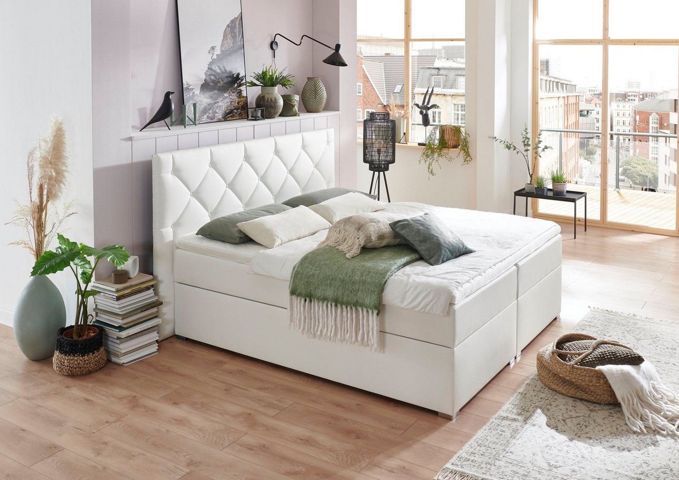 ATLANTIC home collection Boxbett Meike, mit XXL-Bettkasten und Topper von ATLANTIC home collection