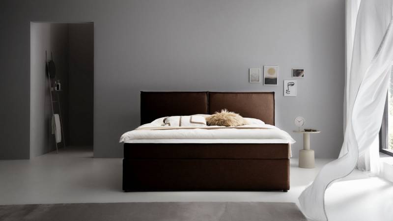 ATLANTIC home collection Boxbett NIKITA, bodentiefes Bett, wahlweise mit Matratze und Topper von ATLANTIC home collection