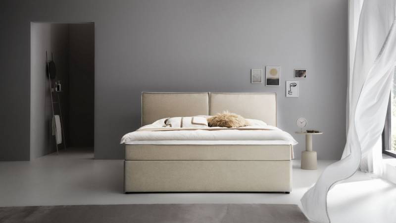 ATLANTIC home collection Boxbett NIKITA, bodentiefes Bett, wahlweise mit Matratze und Topper von ATLANTIC home collection